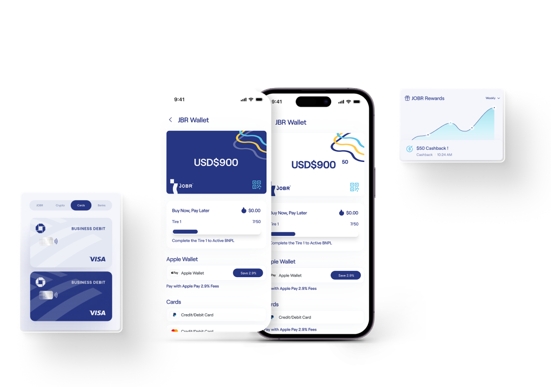 JOBR Wallet: Dashboard